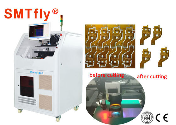 Chine machine automatique de carte PCB Depaneling du laser 15W avec le laser de FPC coupant 300*300mm SMTfly-6 fournisseur