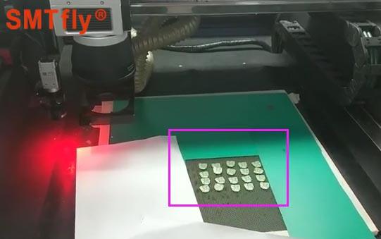 Découpeuse UV automatique du laser 355nm, couleur de blanc d'équipement de carte PCB Depaneling